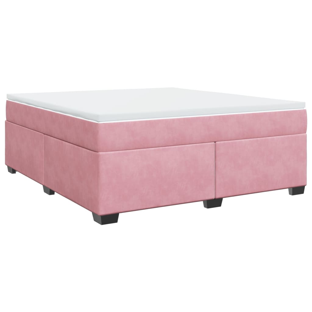 Sommier à lattes de lit avec matelas Rose 180x200 cm Velours - XIOS