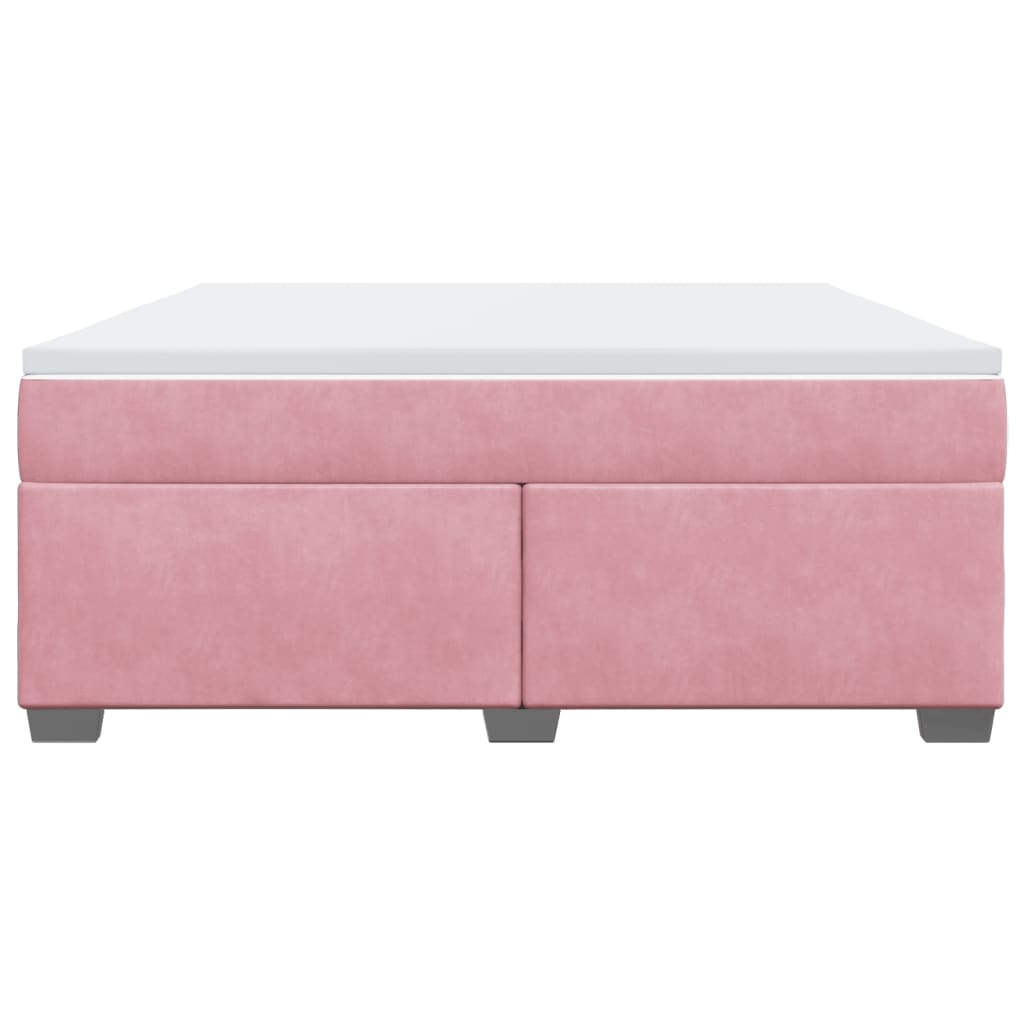 Sommier à lattes de lit avec matelas Rose 180x200 cm Velours - XIOS