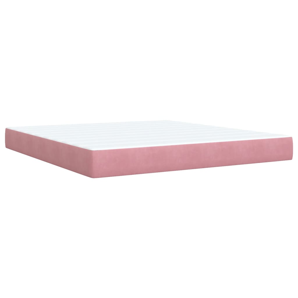 Sommier à lattes de lit avec matelas Rose 180x200 cm Velours - XIOS
