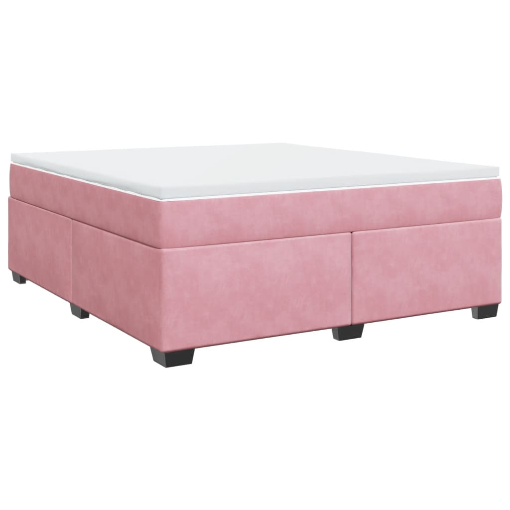 Sommier à lattes de lit avec matelas Rose 180x200 cm Velours - XIOS