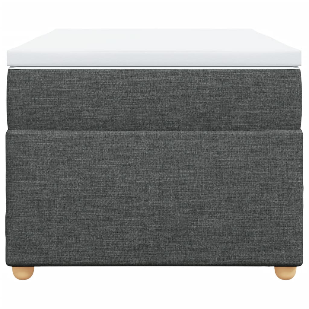 Sommier à lattes de lit avec matelas Gris foncé 80x200 cm Tissu - XIOS