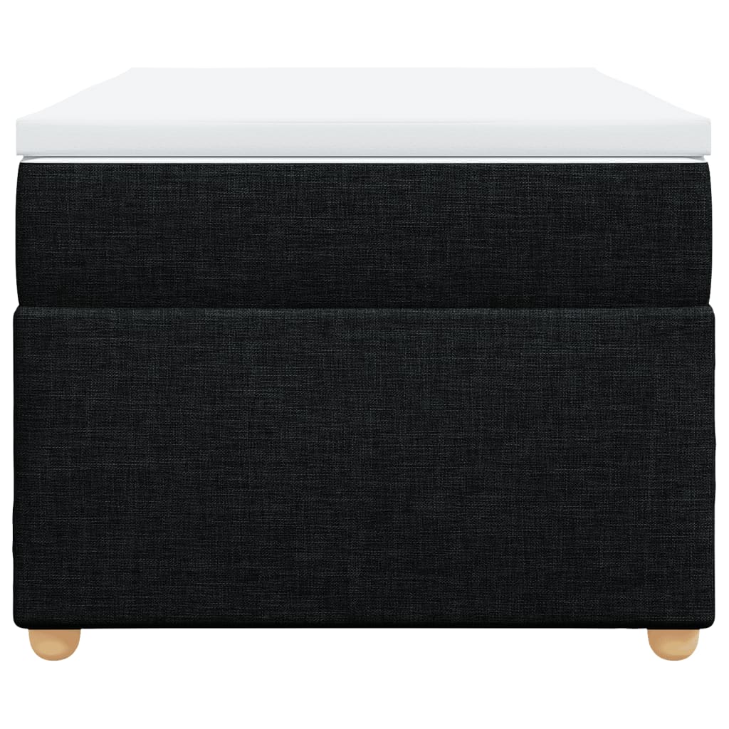 Sommier à lattes de lit et matelas Noir 80x200 cm Tissu - XIOS