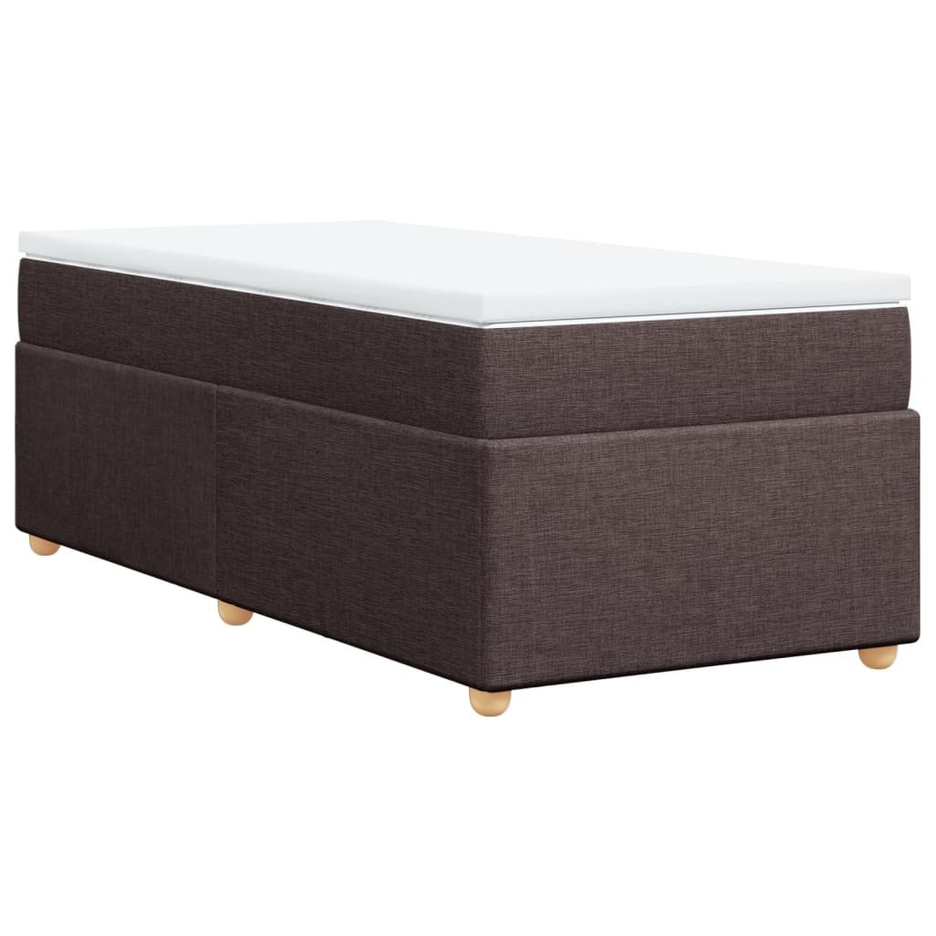 Sommier à lattes de lit avec matelas Marron foncé 80x200 cm - XIOS