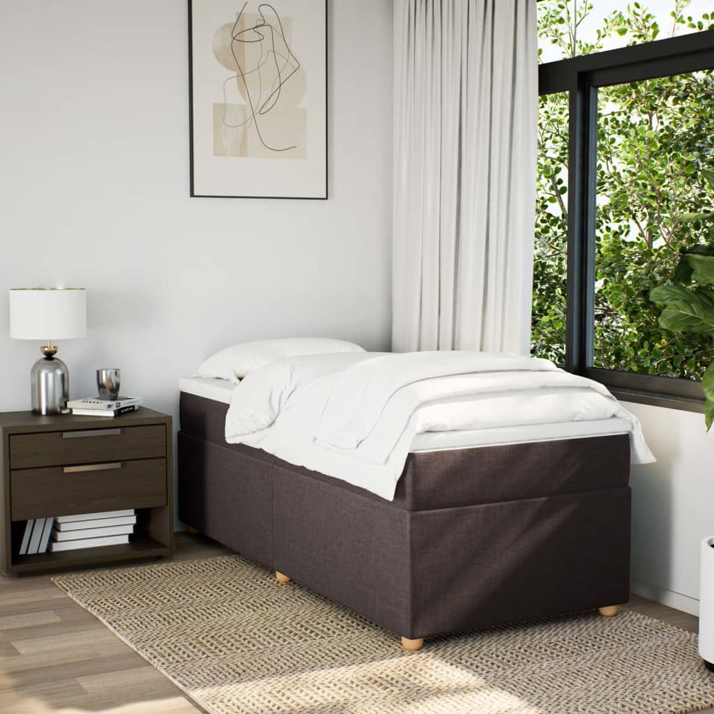 Sommier à lattes de lit avec matelas Marron foncé 80x200 cm - XIOS