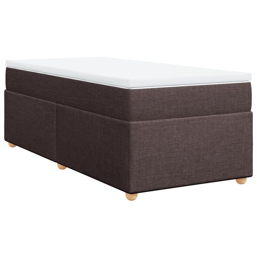 Sommier à lattes de lit avec matelas Marron foncé 80x200 cm - XIOS