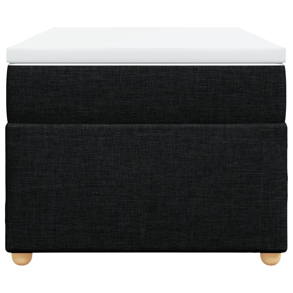 Sommier à lattes de lit avec matelas Noir 90x190 cm Tissu - XIOS