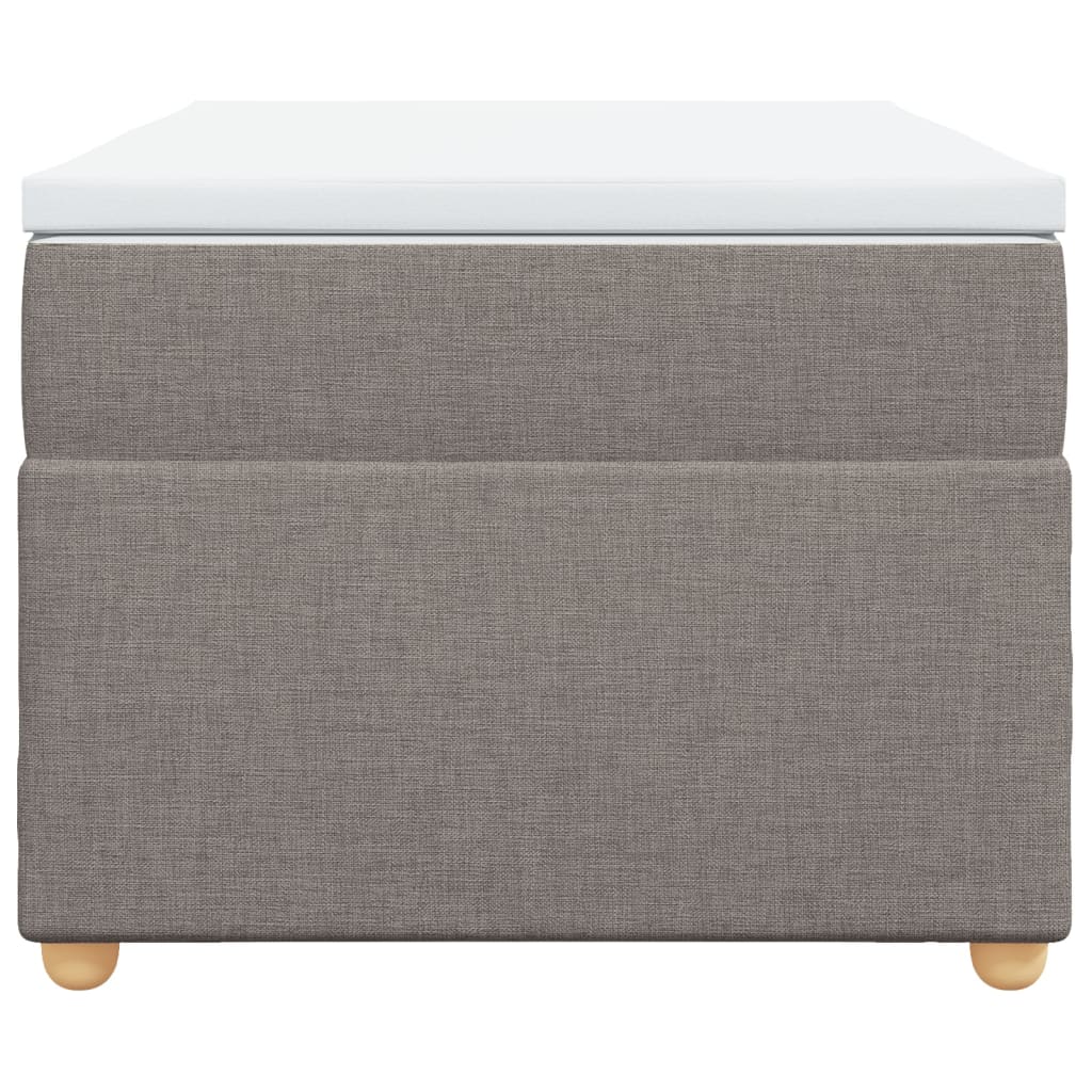 Sommier à lattes de lit avec matelas Taupe 90x190 cm Tissu - XIOS