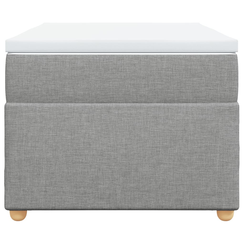 Sommier à lattes de lit avec matelas Gris clair 90x200 cm Tissu - XIOS