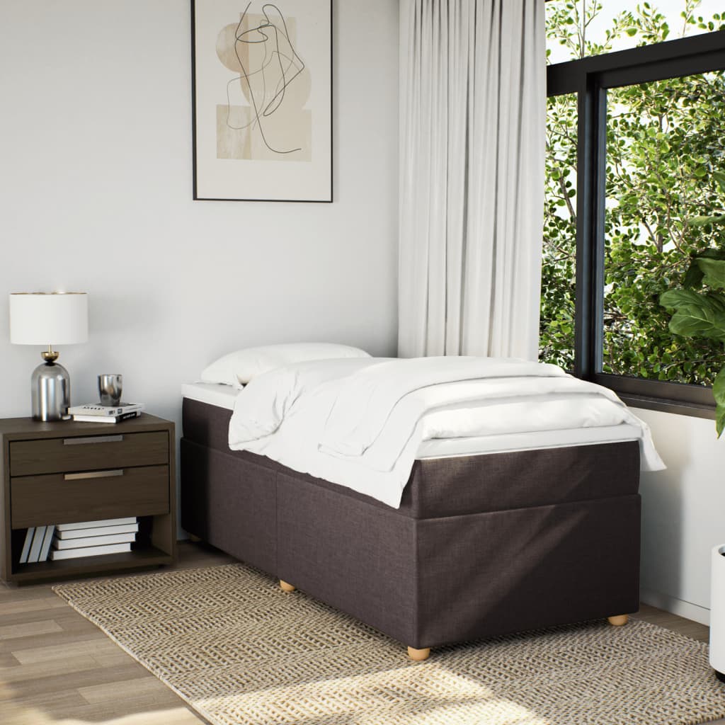 Sommier à lattes de lit avec matelas Marron foncé 90x200 cm - XIOS