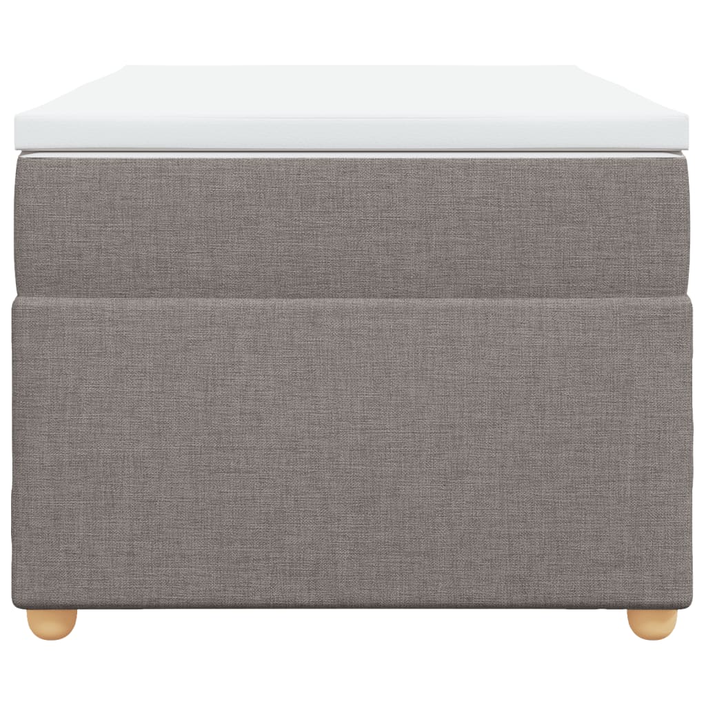 Sommier à lattes de lit avec matelas Taupe 90x200 cm Tissu - XIOS