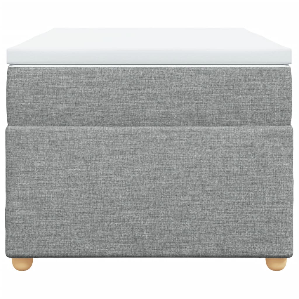 Sommier à lattes de lit avec matelas Gris clair 100x200cm Tissu - XIOS