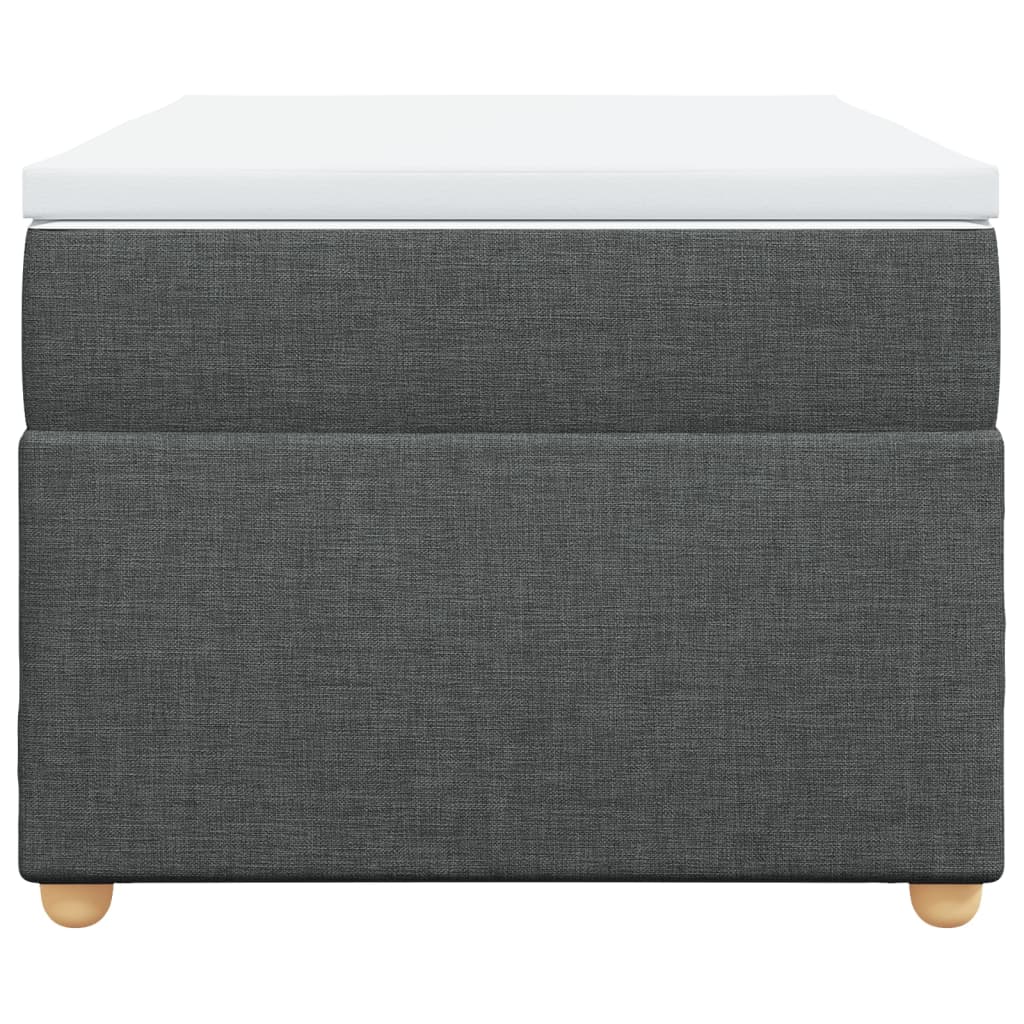 Sommier à lattes de lit avec matelas Gris foncé 100x200cm Tissu - XIOS
