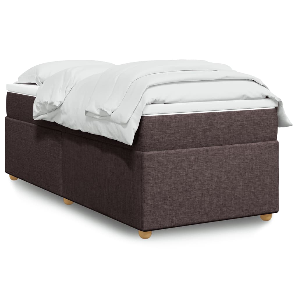 Sommier à lattes de lit avec matelas Marron foncé 100x200 cm - XIOS
