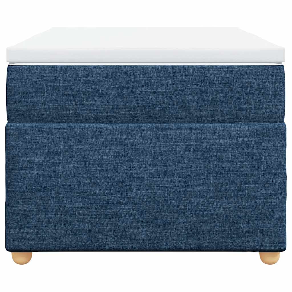 Sommier à lattes de lit avec matelas Bleu 100x200 cm Tissu - XIOS