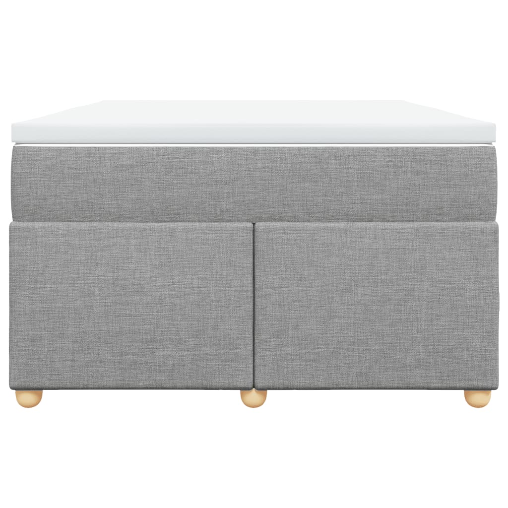 Sommier à lattes de lit avec matelas Gris clair 120x200cm Tissu - XIOS