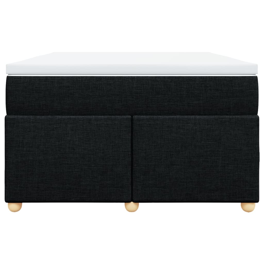 Sommier à lattes de lit avec matelas Noir 120x200 cm Tissu - XIOS