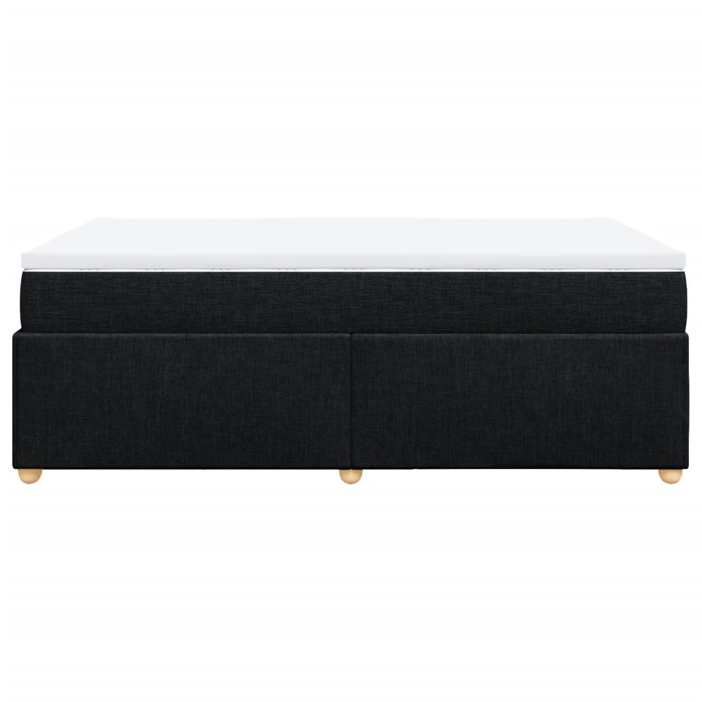 Sommier à lattes de lit avec matelas Noir 120x200 cm Tissu - XIOS