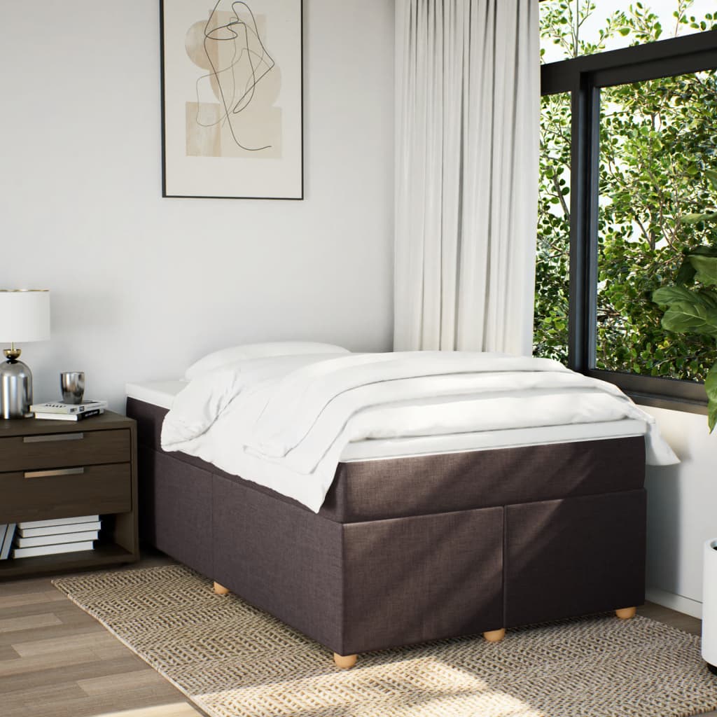 Sommier à lattes de lit avec matelas Marron foncé 120x200 cm - XIOS