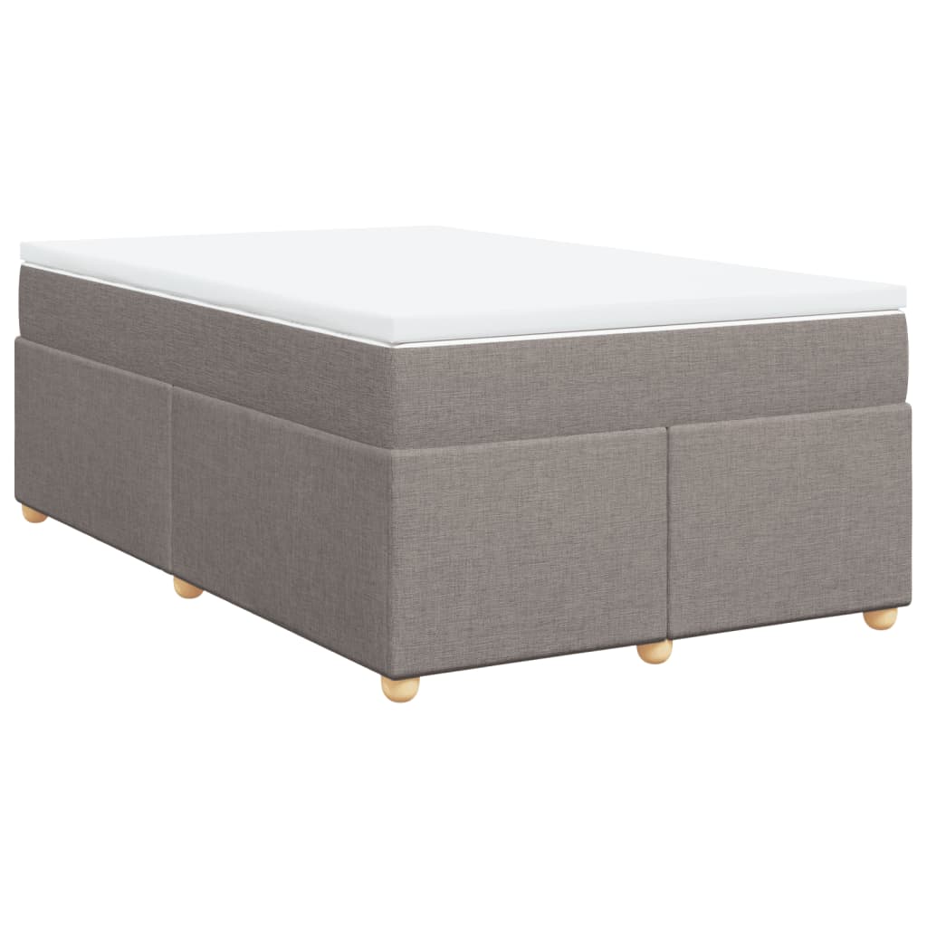 Sommier à lattes de lit avec matelas Taupe 120x200 cm Tissu - XIOS