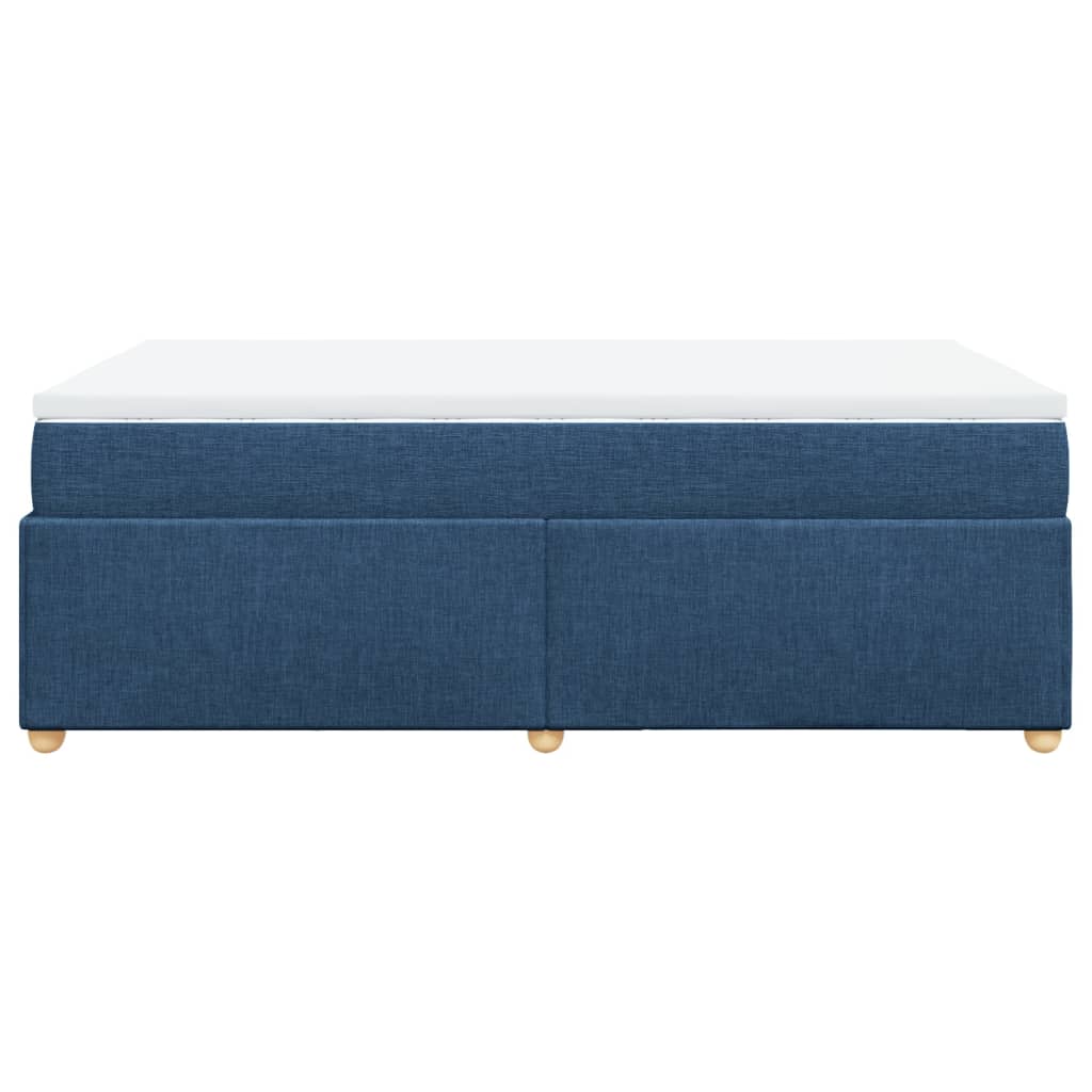 Sommier à lattes de lit avec matelas Bleu 120x200 cm Tissu - XIOS