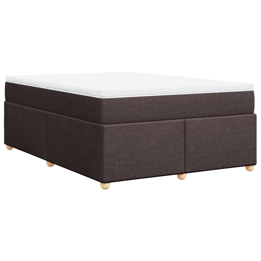 Sommier à lattes de lit avec matelas Marron foncé 140x190 cm - XIOS
