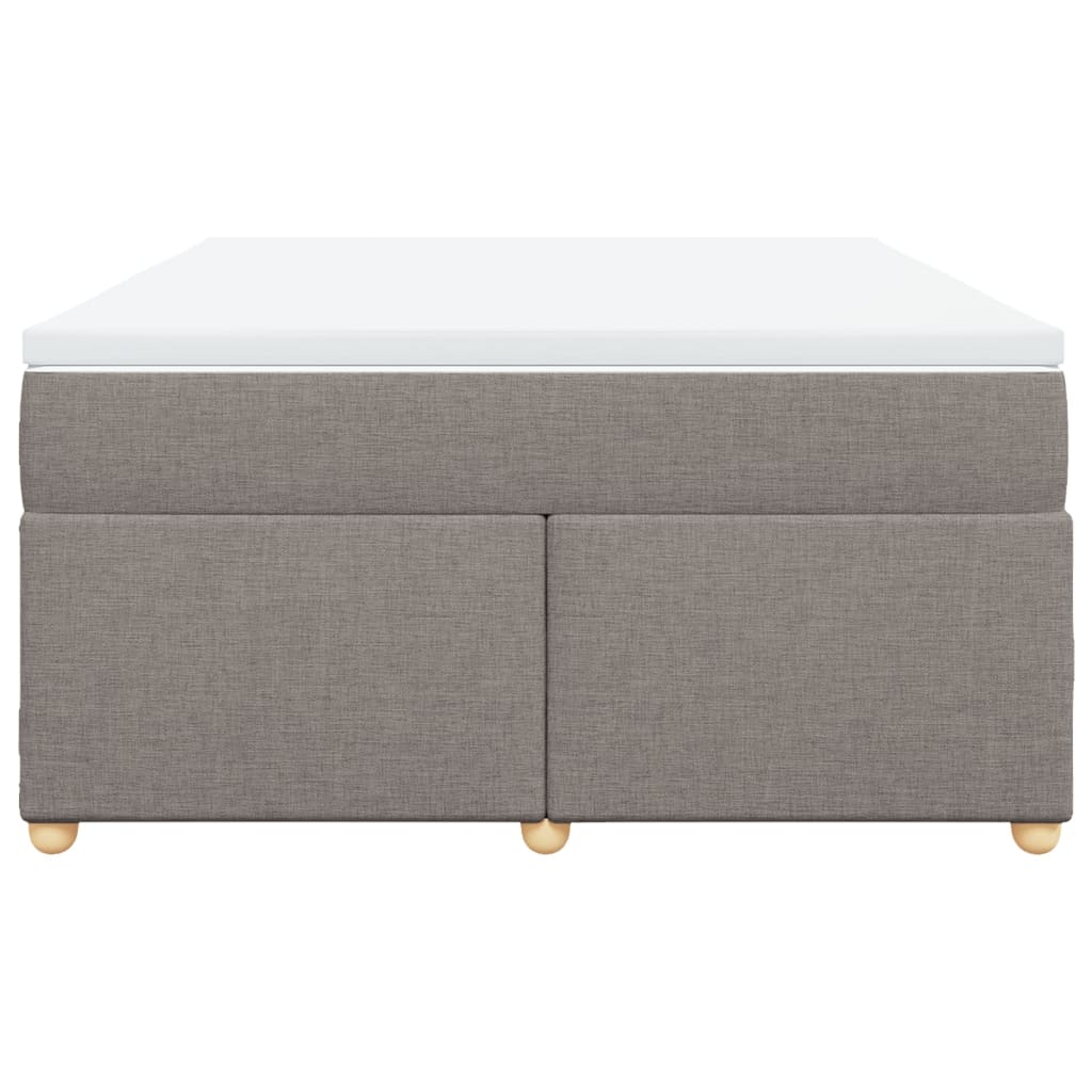 Sommier à lattes de lit avec matelas Taupe 140x200 cm Tissu - XIOS