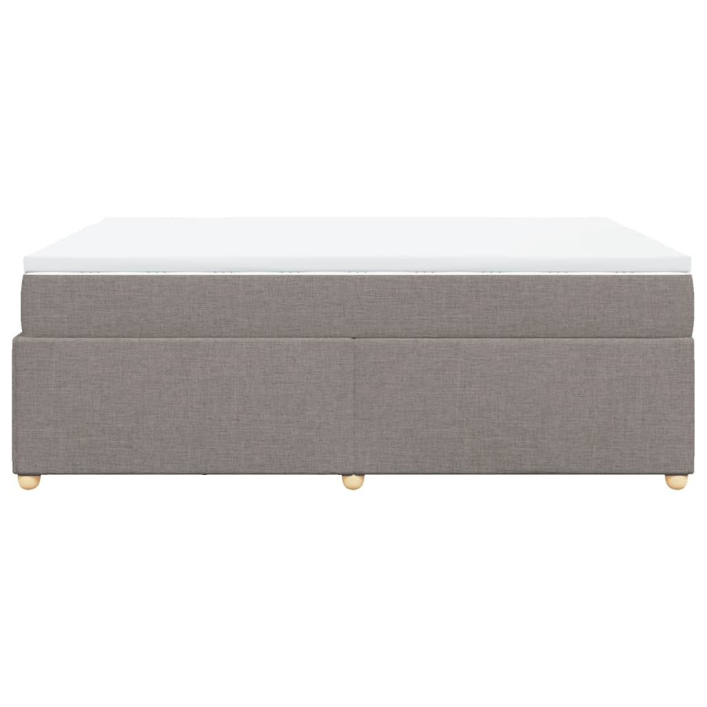 Sommier à lattes de lit avec matelas Taupe 160x200 cm Tissu - XIOS