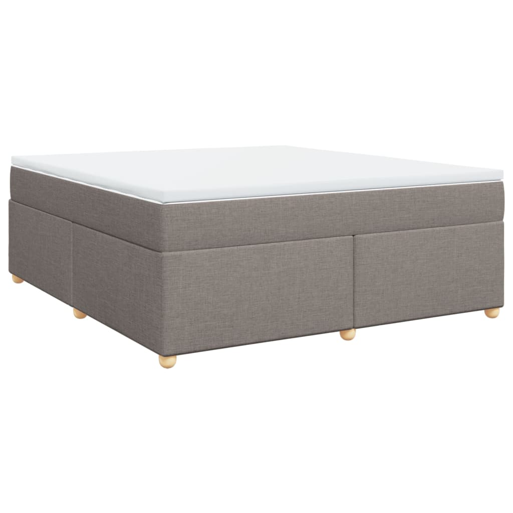 Sommier à lattes de lit avec matelas Taupe 180x200 cm Tissu - XIOS