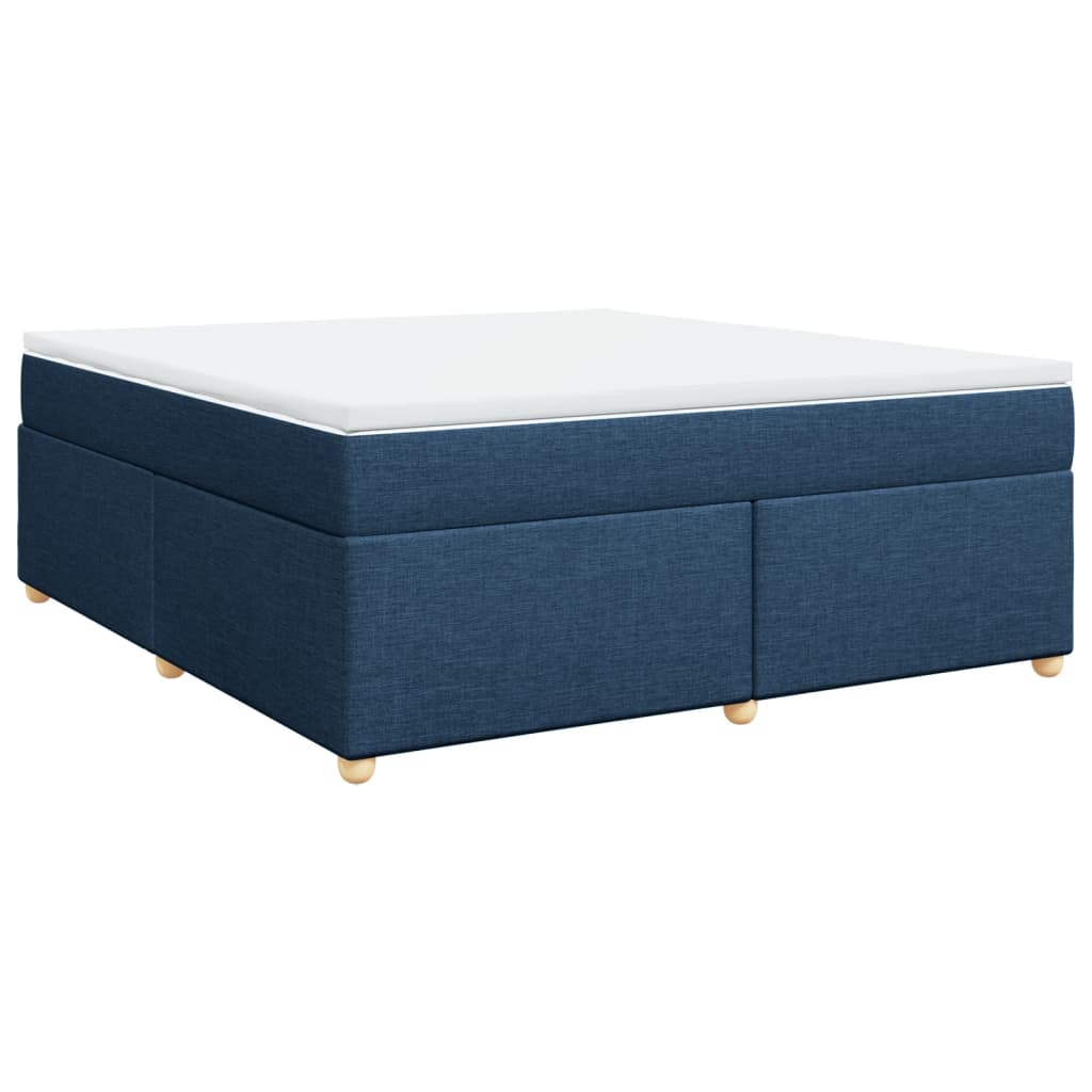 Sommier à lattes de lit avec matelas Bleu 180x200 cm Tissu - XIOS