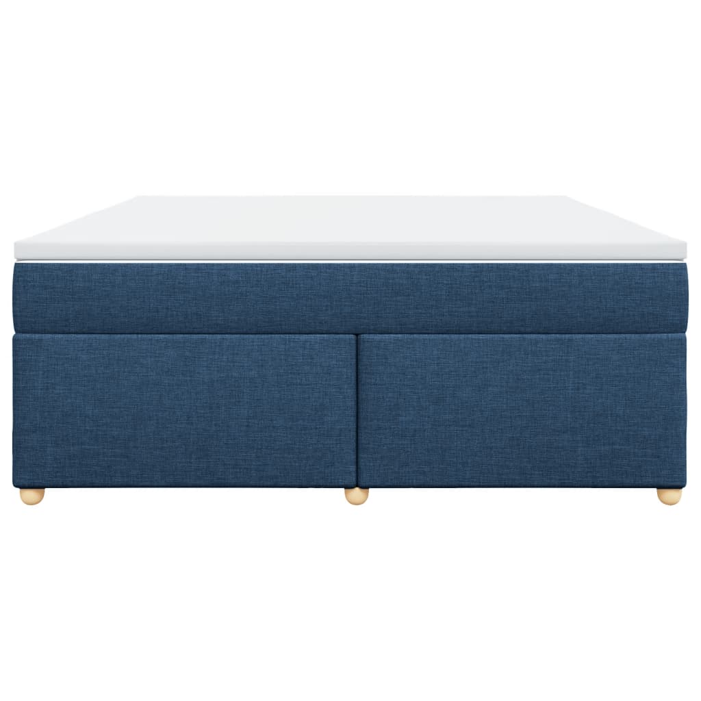 Sommier à lattes de lit avec matelas Bleu 180x200 cm Tissu - XIOS