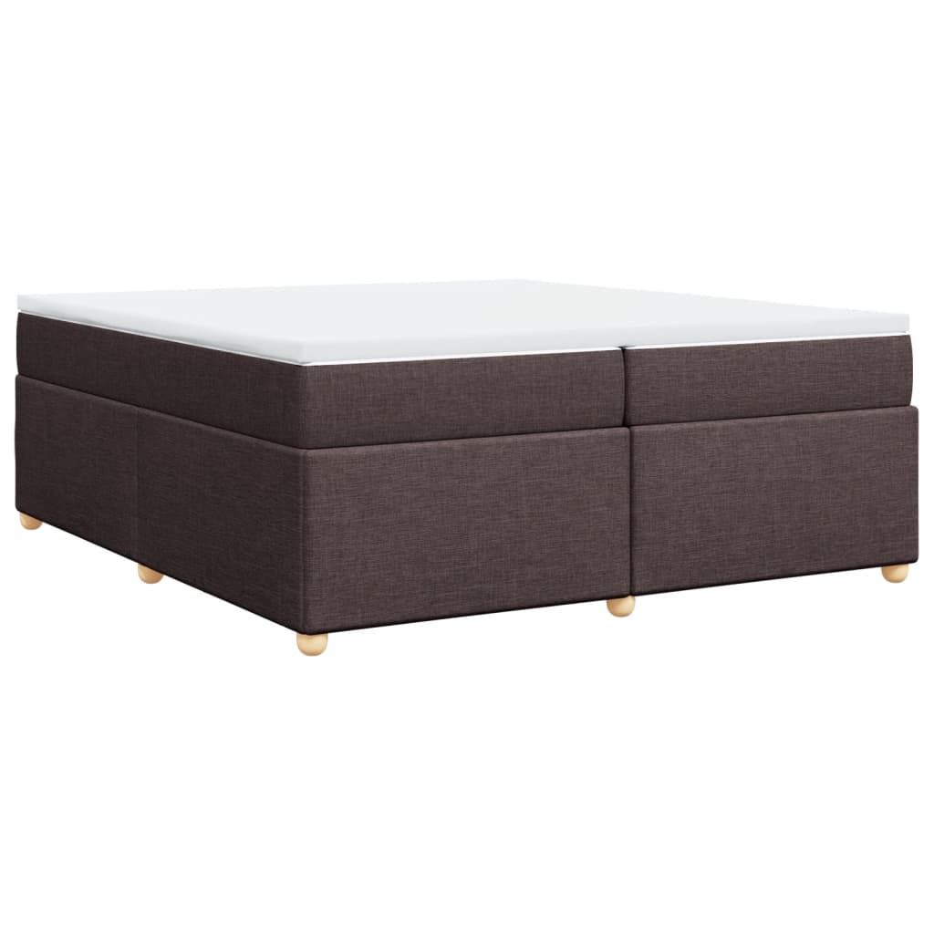 Sommier à lattes de lit avec matelas Marron foncé 200x200 cm - XIOS