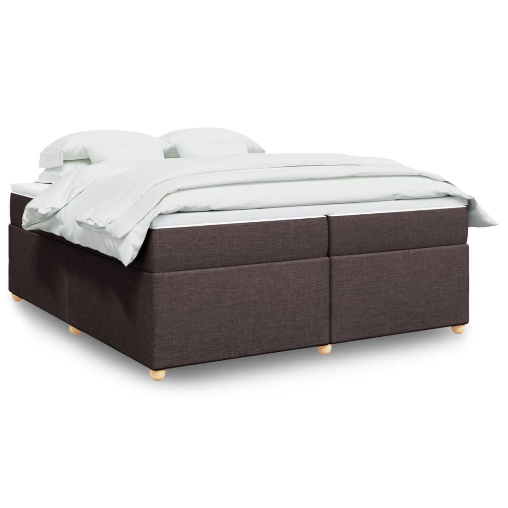 Sommier à lattes de lit avec matelas Marron foncé 200x200 cm - XIOS