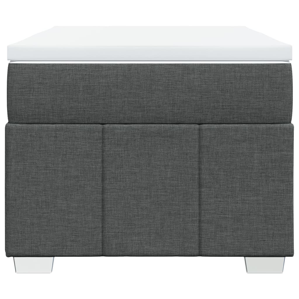Sommier à lattes de lit avec matelas Gris foncé 80x200 cm Tissu - XIOS