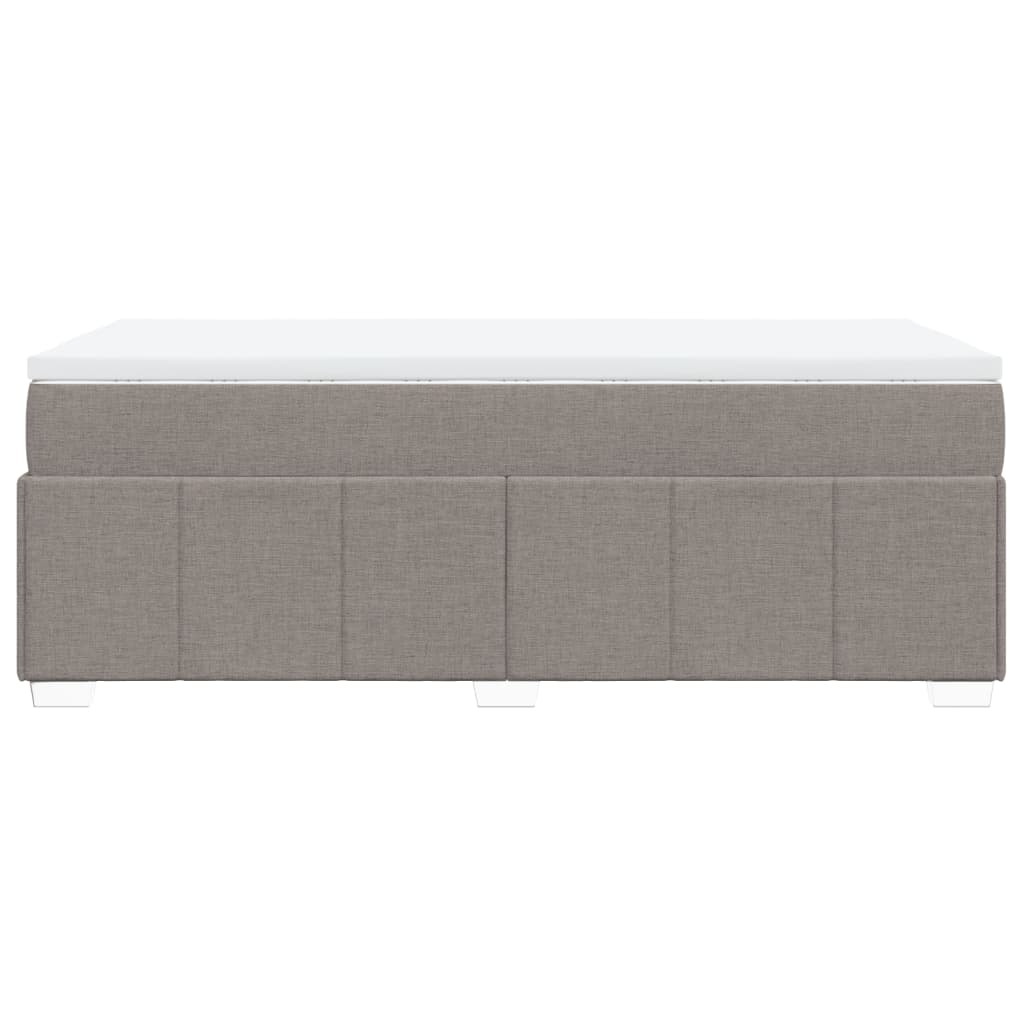 Sommier à lattes de lit avec matelas Taupe 80x200 cm Tissu - XIOS