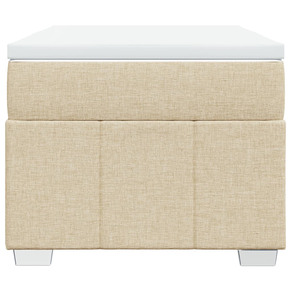 Sommier à lattes de lit avec matelas Crème 80x200 cm Tissu - XIOS