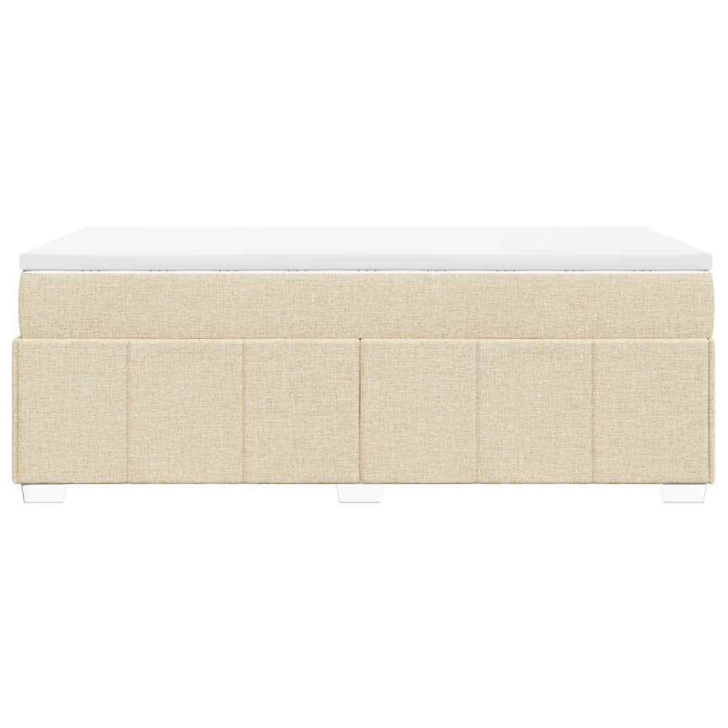 Sommier à lattes de lit avec matelas Crème 80x200 cm Tissu - XIOS