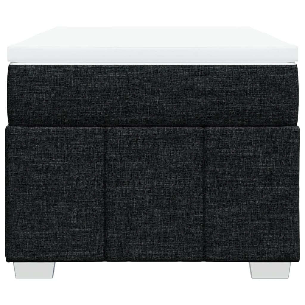 Sommier à lattes de lit avec matelas Noir 90x200 cm Tissu - XIOS