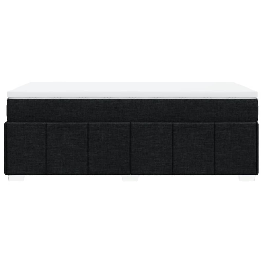 Sommier à lattes de lit avec matelas Noir 90x200 cm Tissu - XIOS