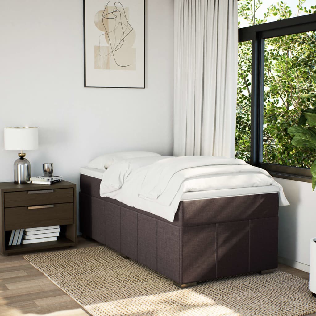 Sommier à lattes de lit avec matelas Marron foncé 90x200 cm - XIOS