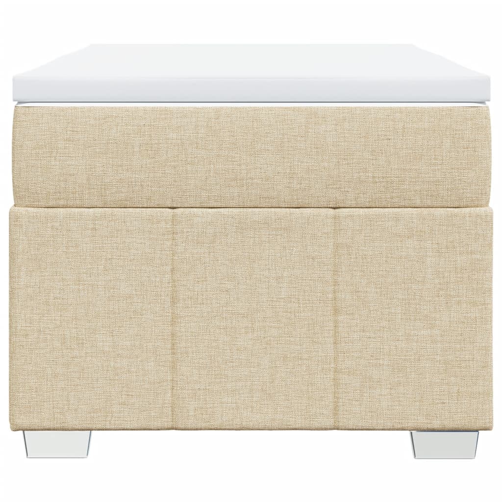 Sommier à lattes de lit avec matelas Crème 90x200 cm Tissu - XIOS