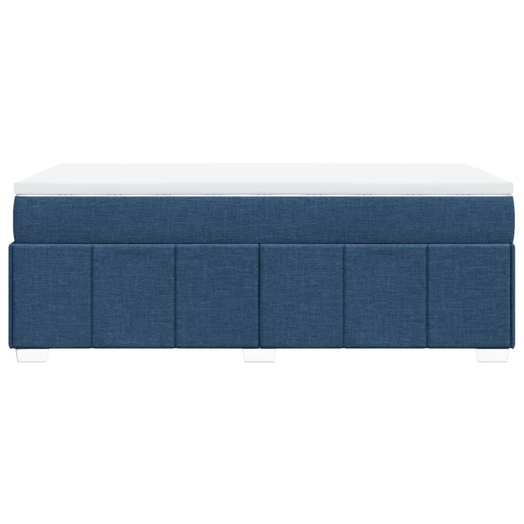 Sommier à lattes de lit avec matelas Bleu 90x200 cm Tissu - XIOS