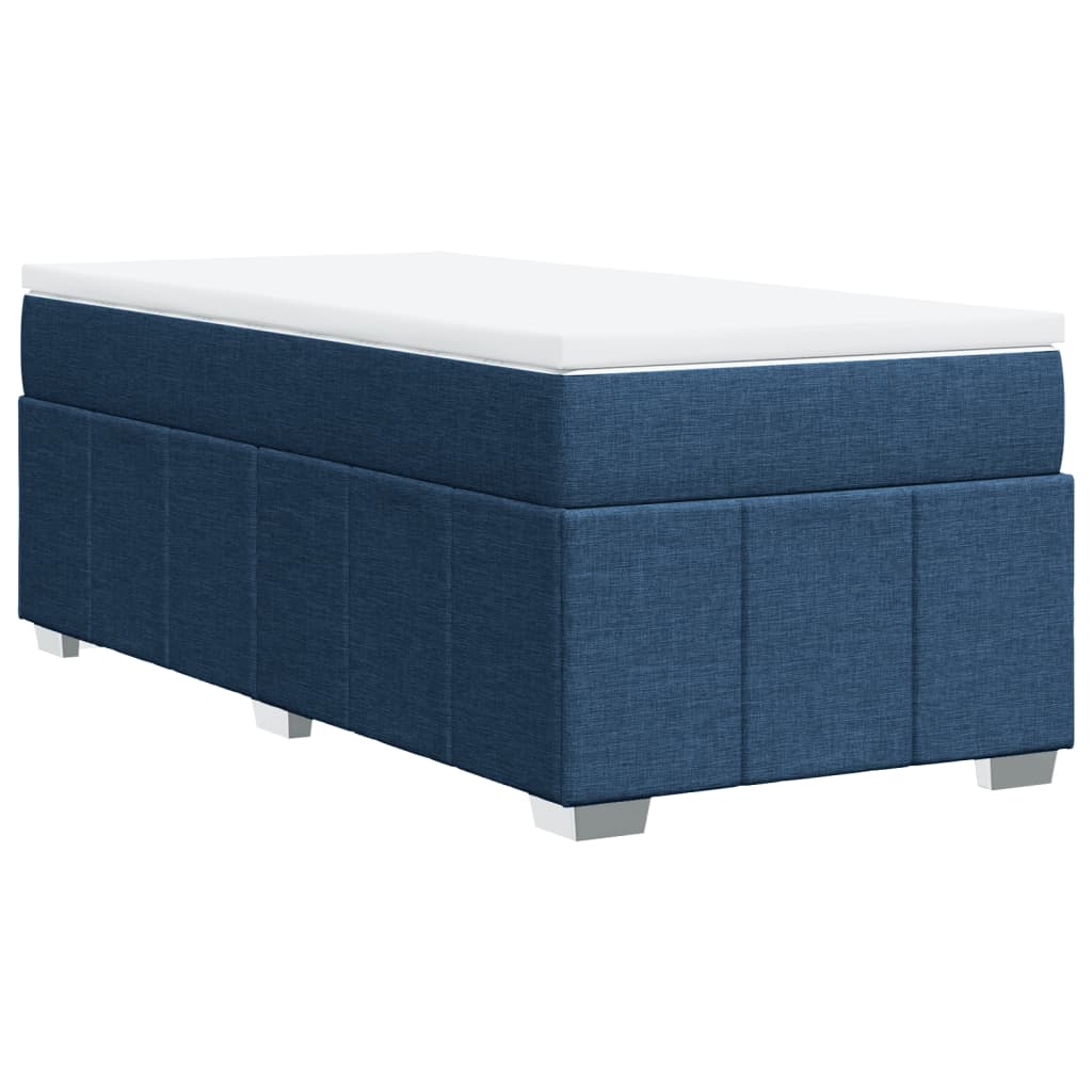 Sommier à lattes de lit avec matelas Bleu 90x200 cm Tissu - XIOS