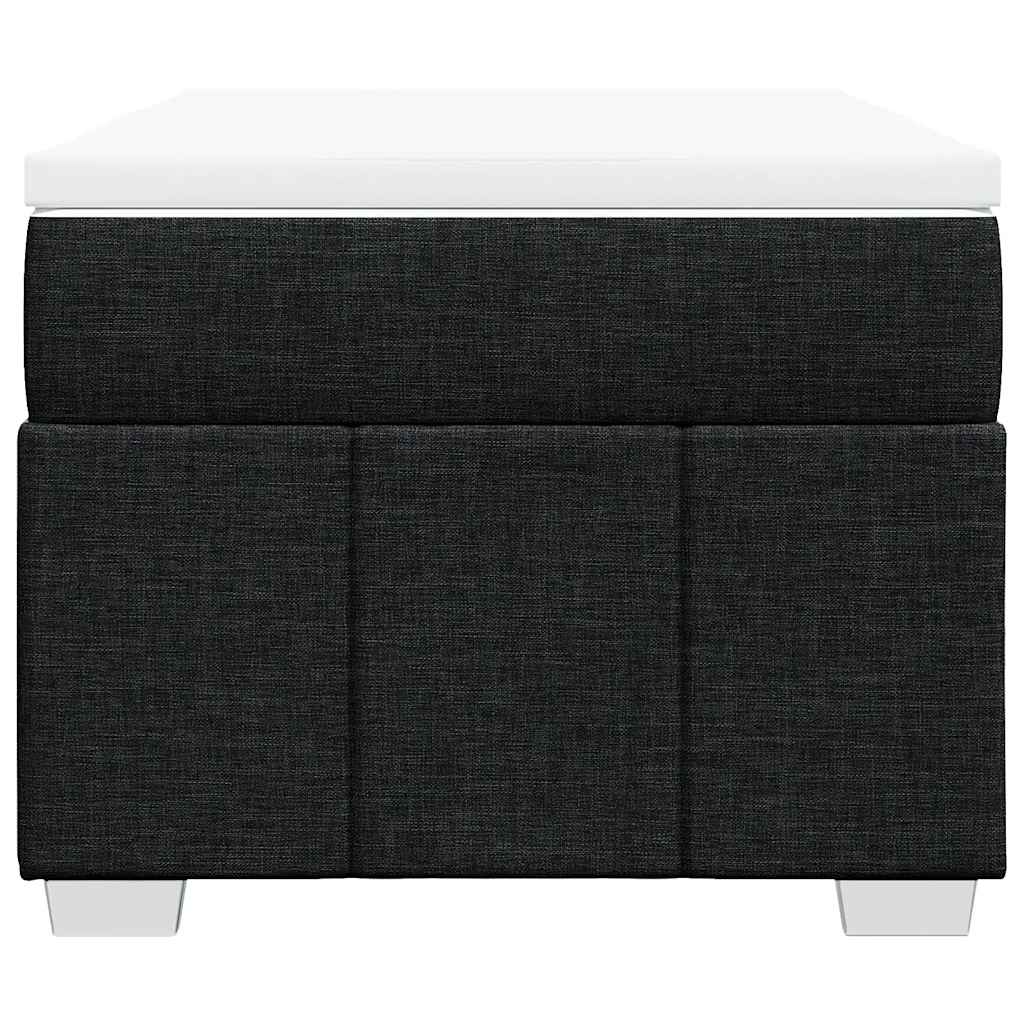 Sommier à lattes de lit avec matelas Noir 100x200 cm Tissu - XIOS