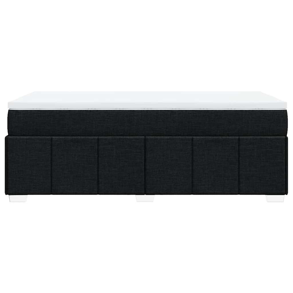 Sommier à lattes de lit avec matelas Noir 100x200 cm Tissu - XIOS