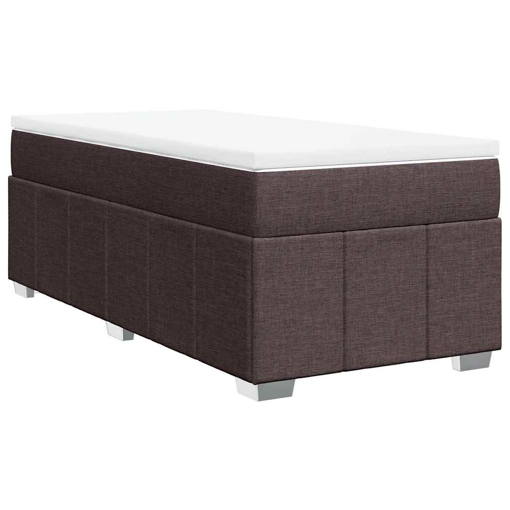 Sommier à lattes de lit avec matelas Marron foncé 100x200 cm - XIOS
