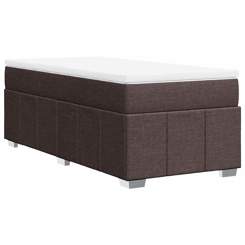Sommier à lattes de lit avec matelas Marron foncé 100x200 cm - XIOS