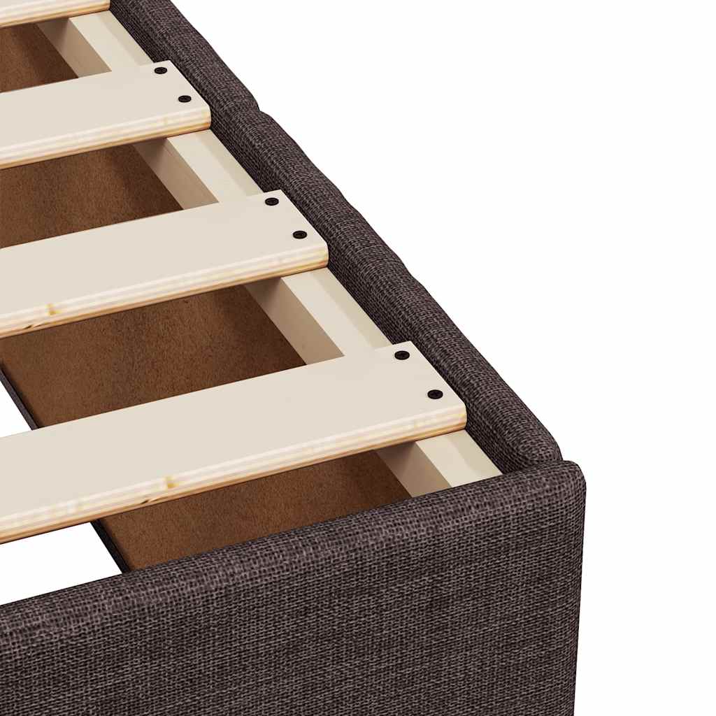 Sommier à lattes de lit avec matelas Marron foncé 100x200 cm - XIOS