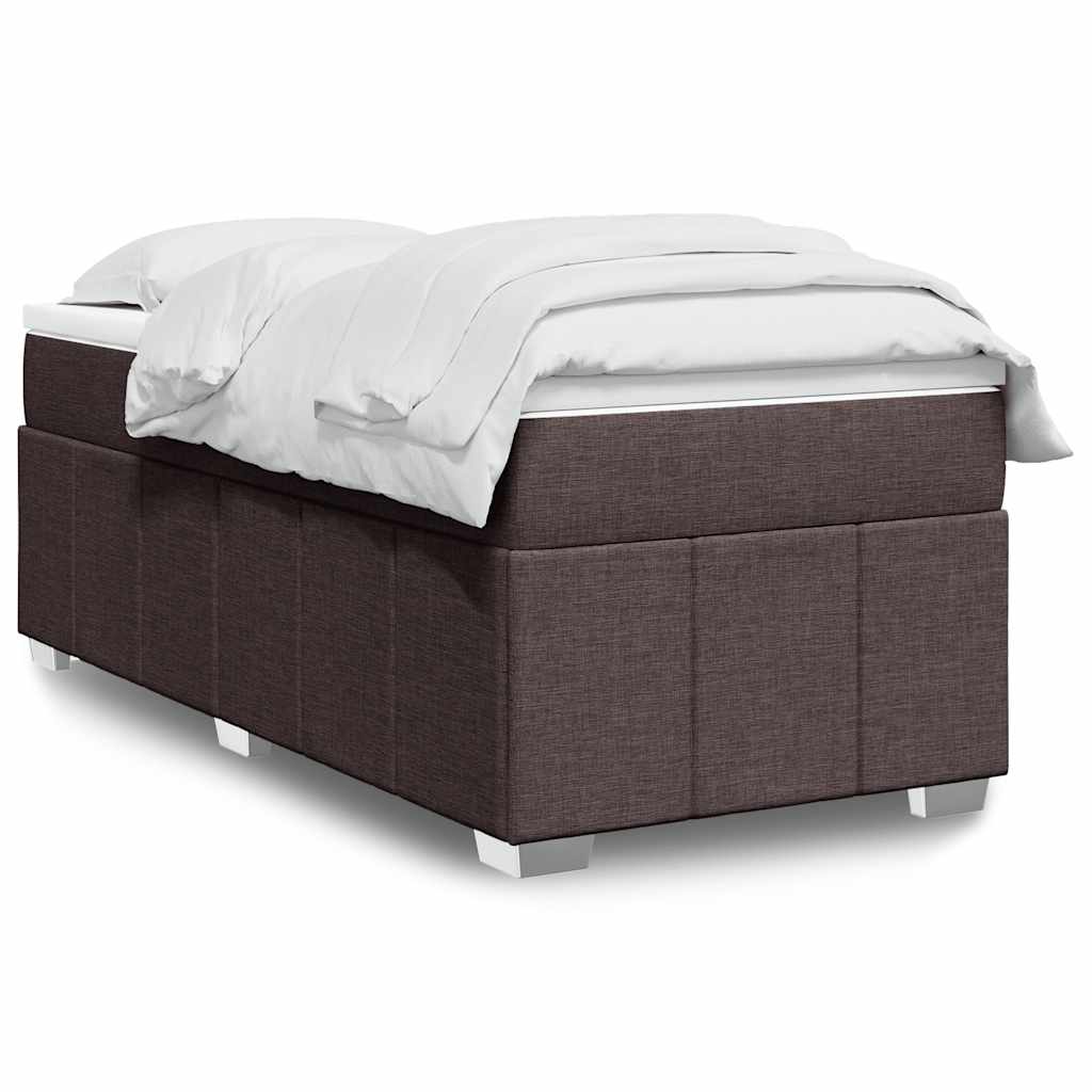 Sommier à lattes de lit avec matelas Marron foncé 100x200 cm - XIOS
