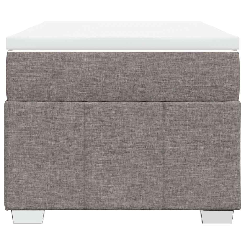Sommier à lattes de lit avec matelas Taupe 100x200 cm Tissu - XIOS