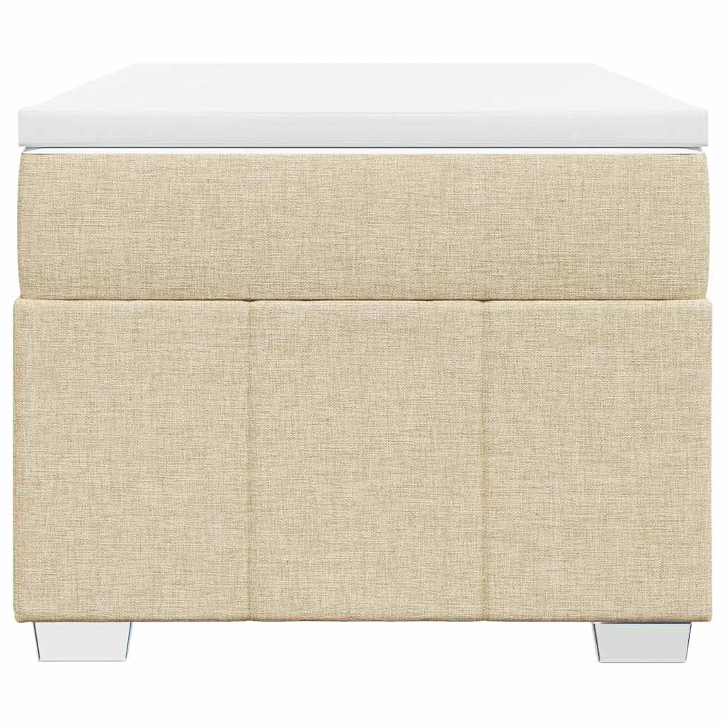 Sommier à lattes de lit avec matelas Crème 100x200 cm Tissu - XIOS